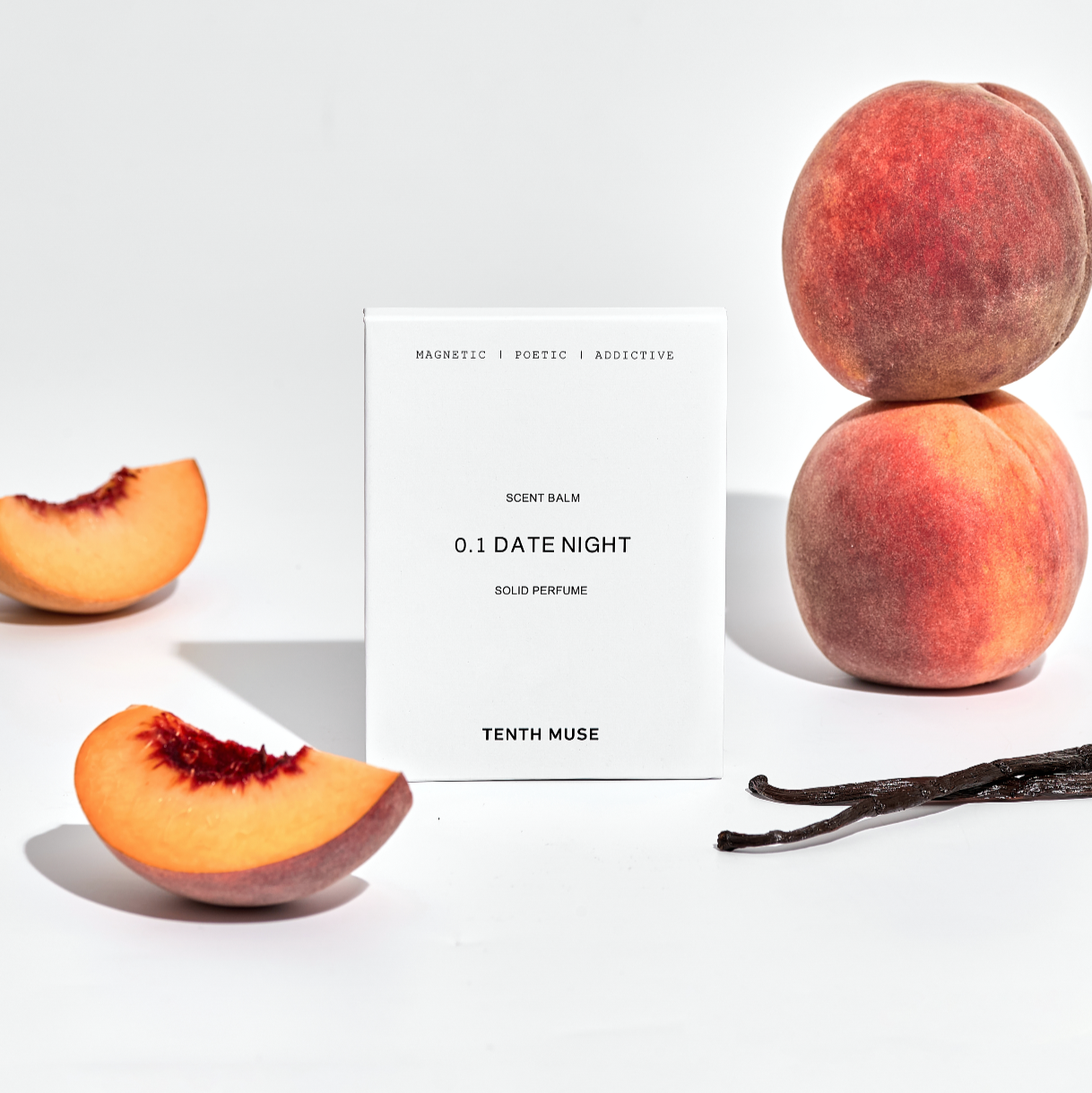 Date Night solid perfume balm compact with minimal packaging