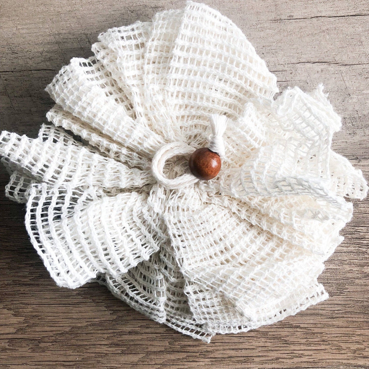 Natural Eco Bath Pouf