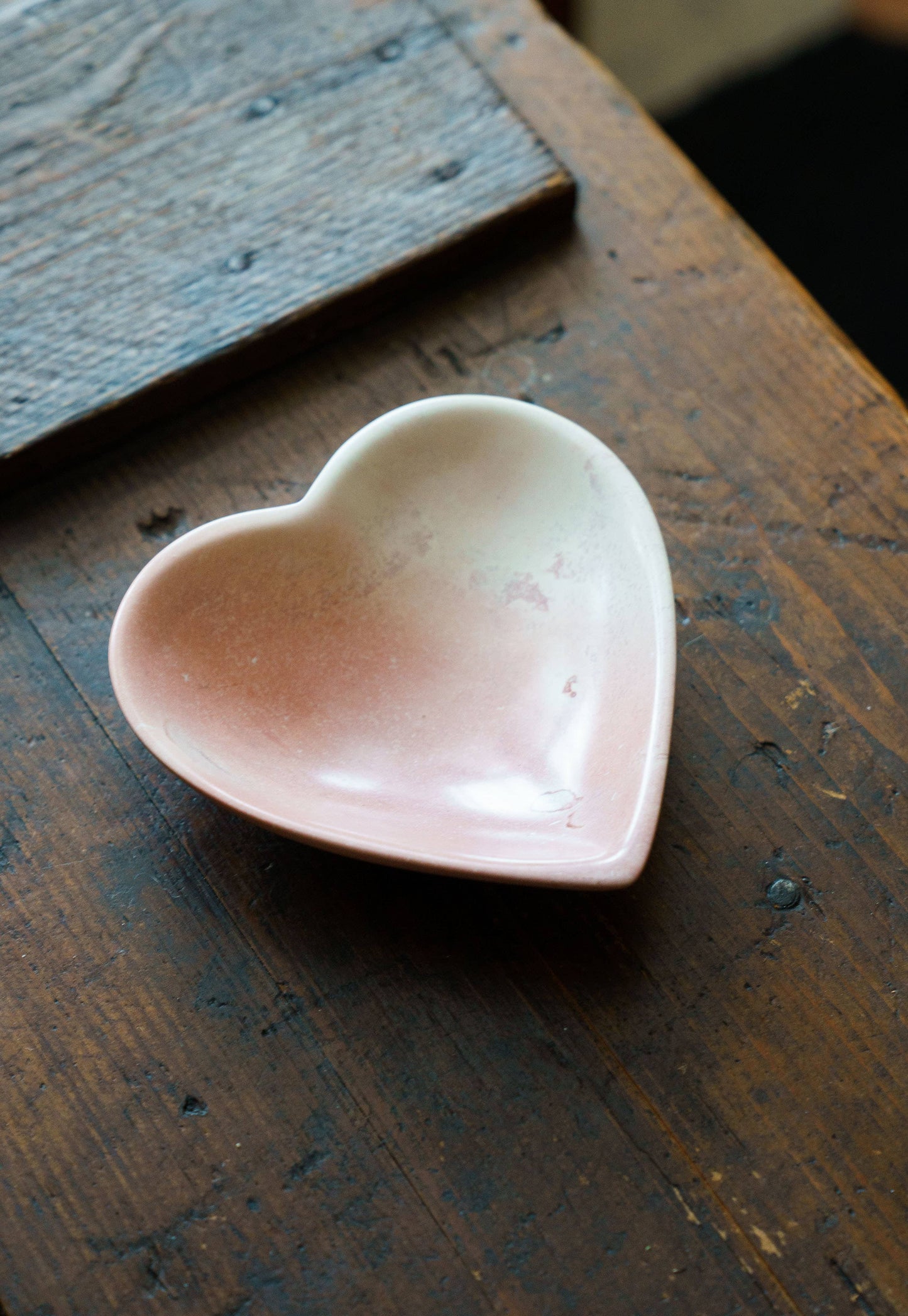 Kenyan Hand Carved Soapstone Heart Dish