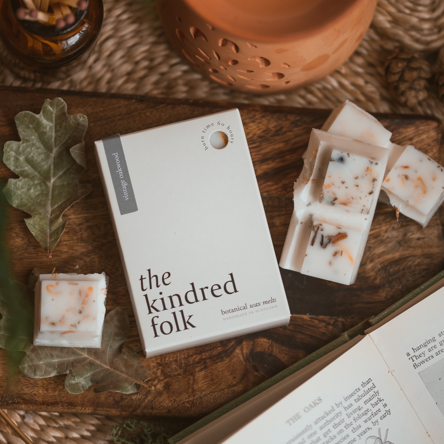 Vintage Oakwood Wax Melt - Kindred Folk