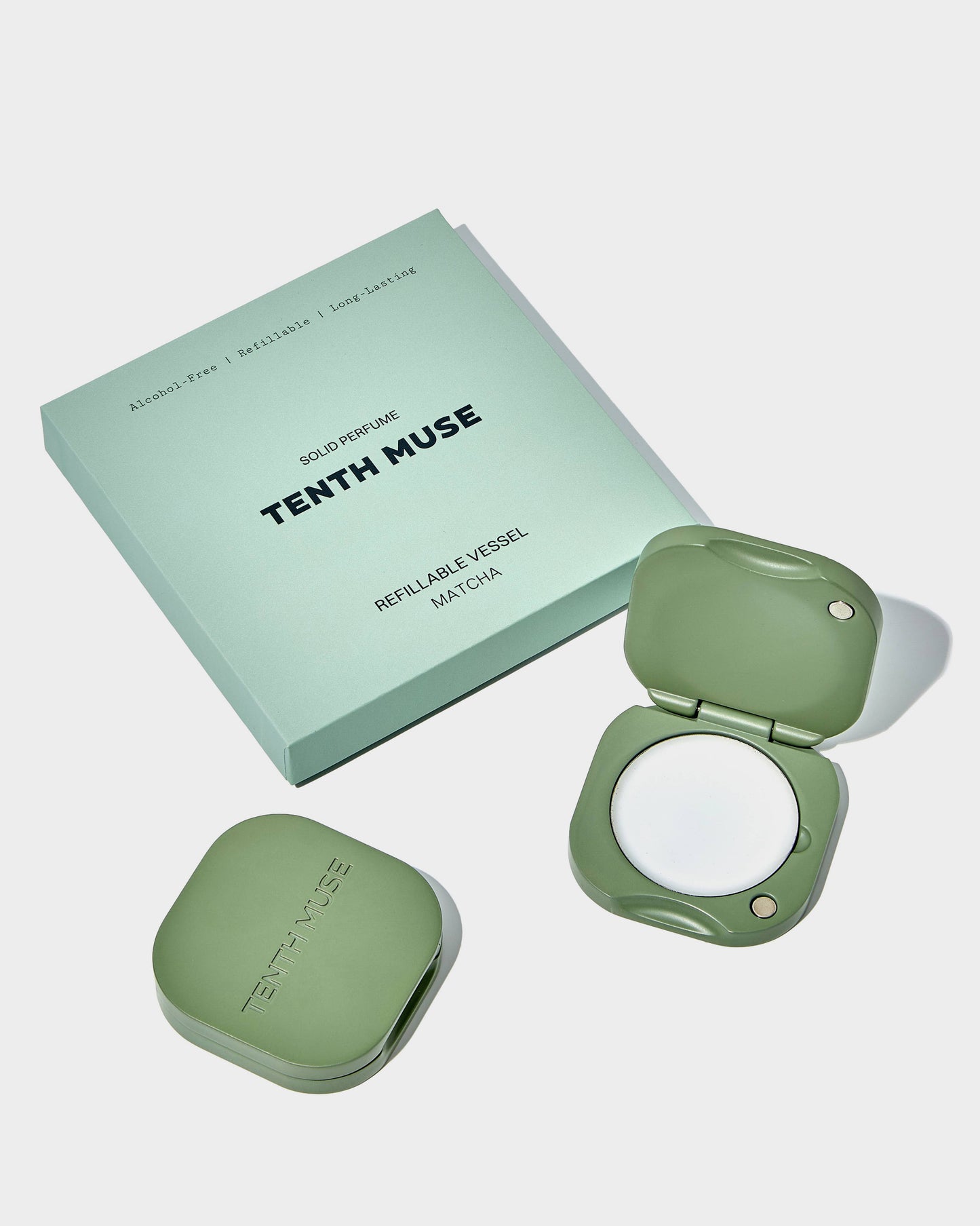 Tenth Muse Refillable Perfume Case in Matcha