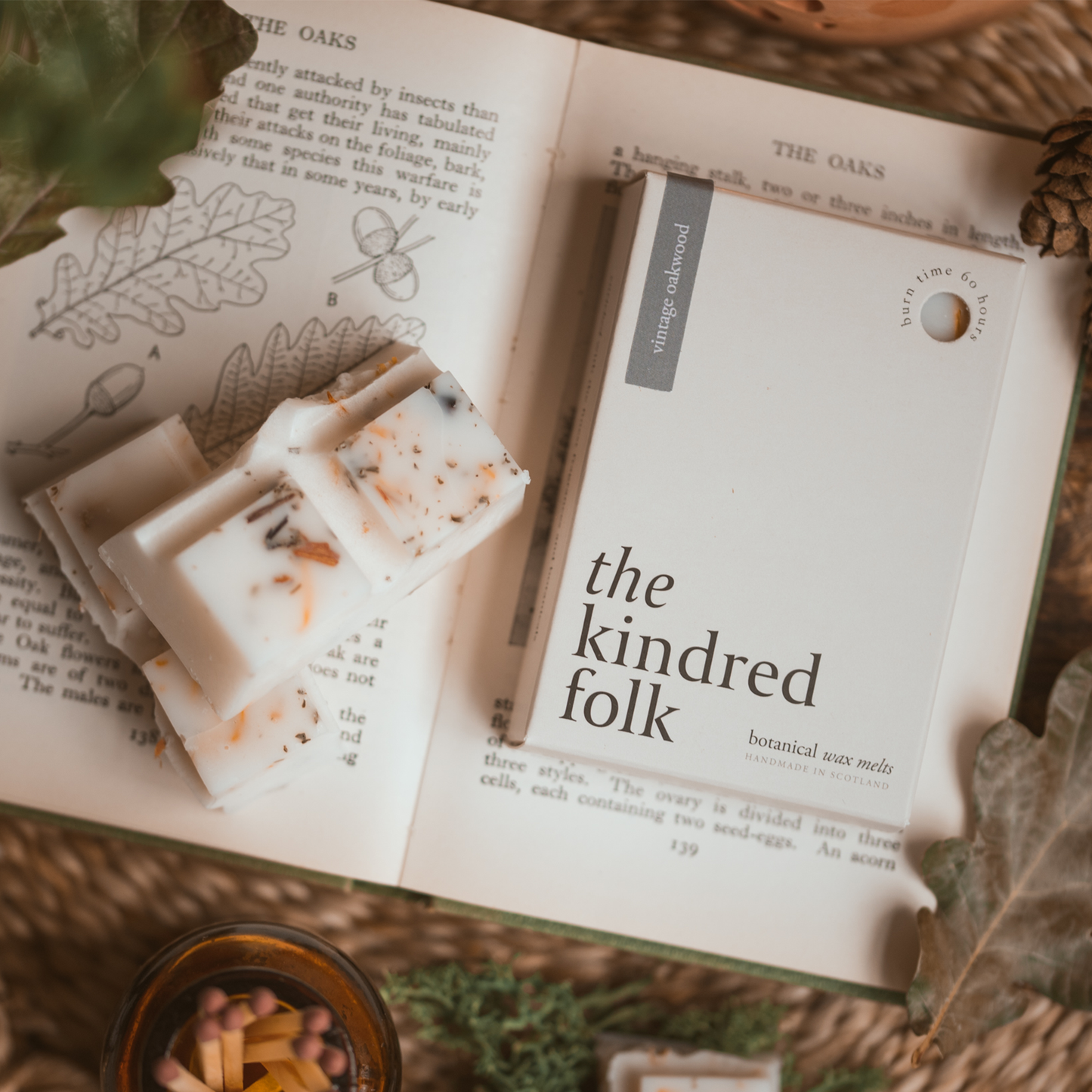 Vintage Oakwood Wax Melt - Kindred Folk