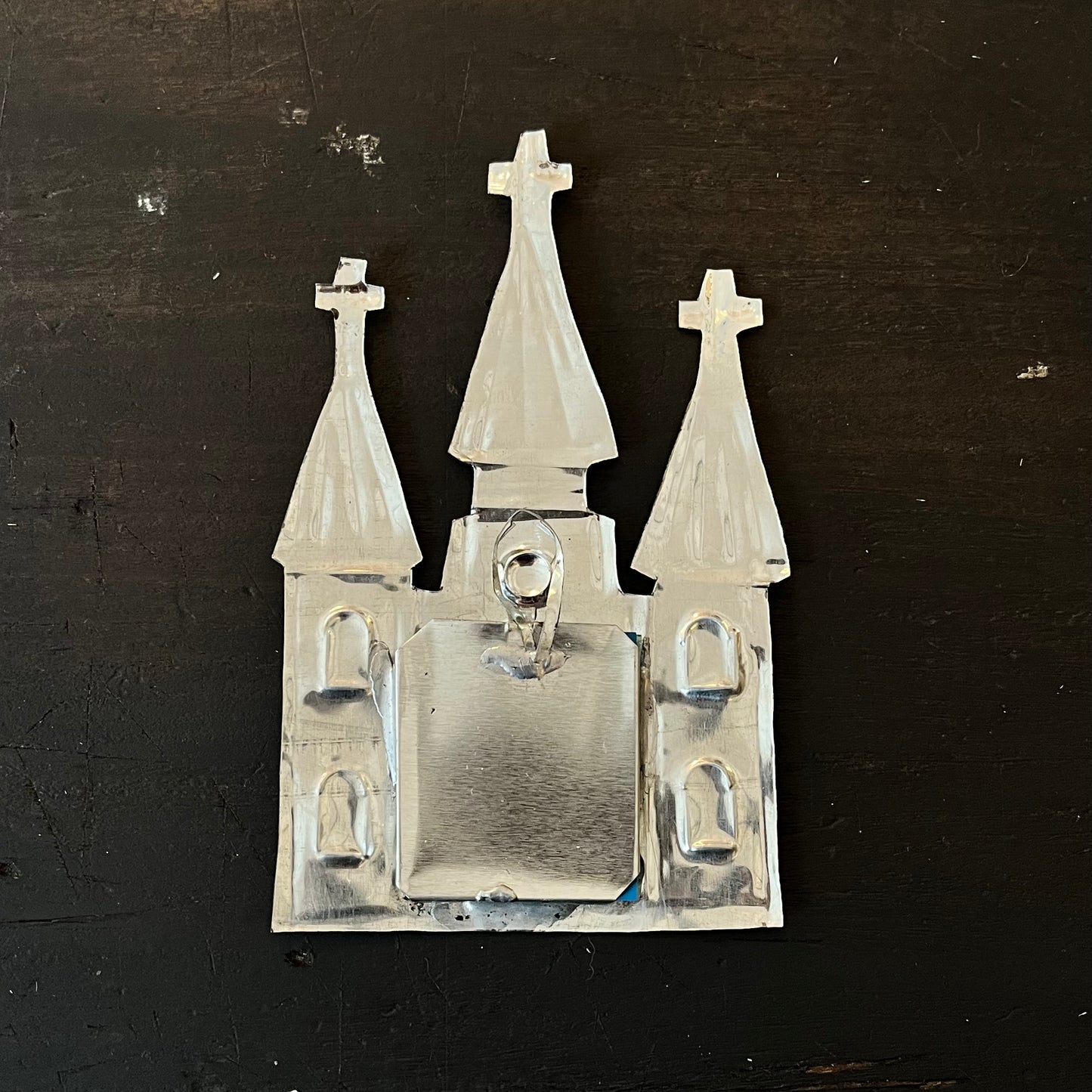 Mexican Cathedral Ex Voto With Mirror Milagros