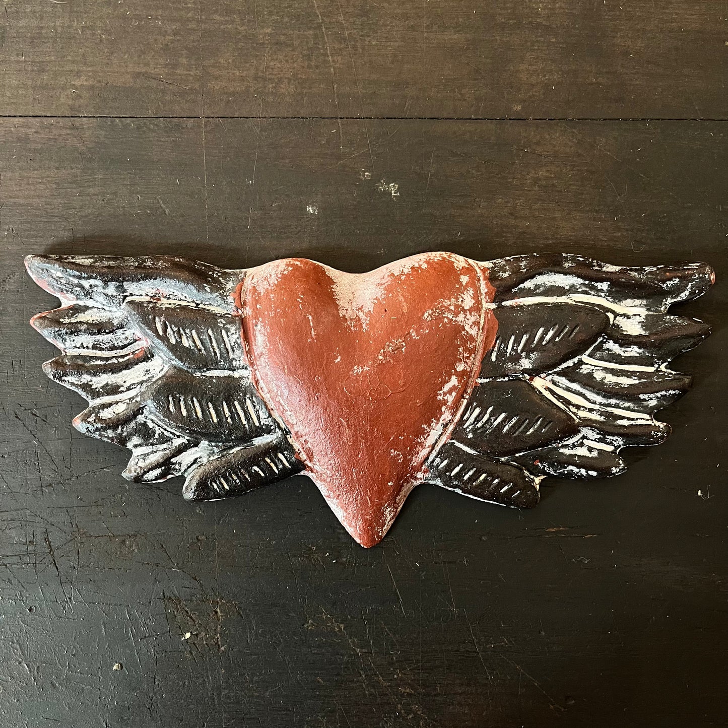 Mexican Clay Angel Heart