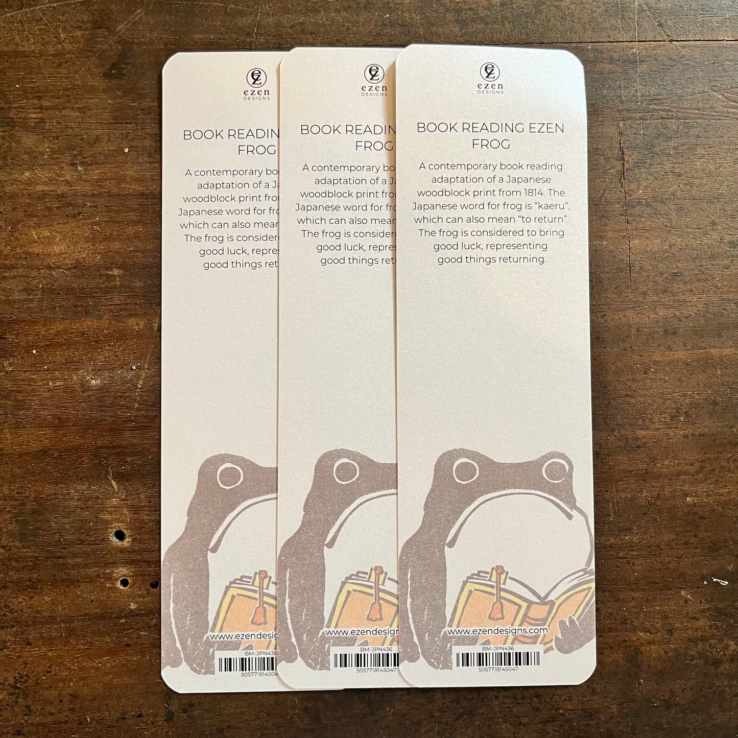 Japanese Book Reading Hoji Frog Bookmark