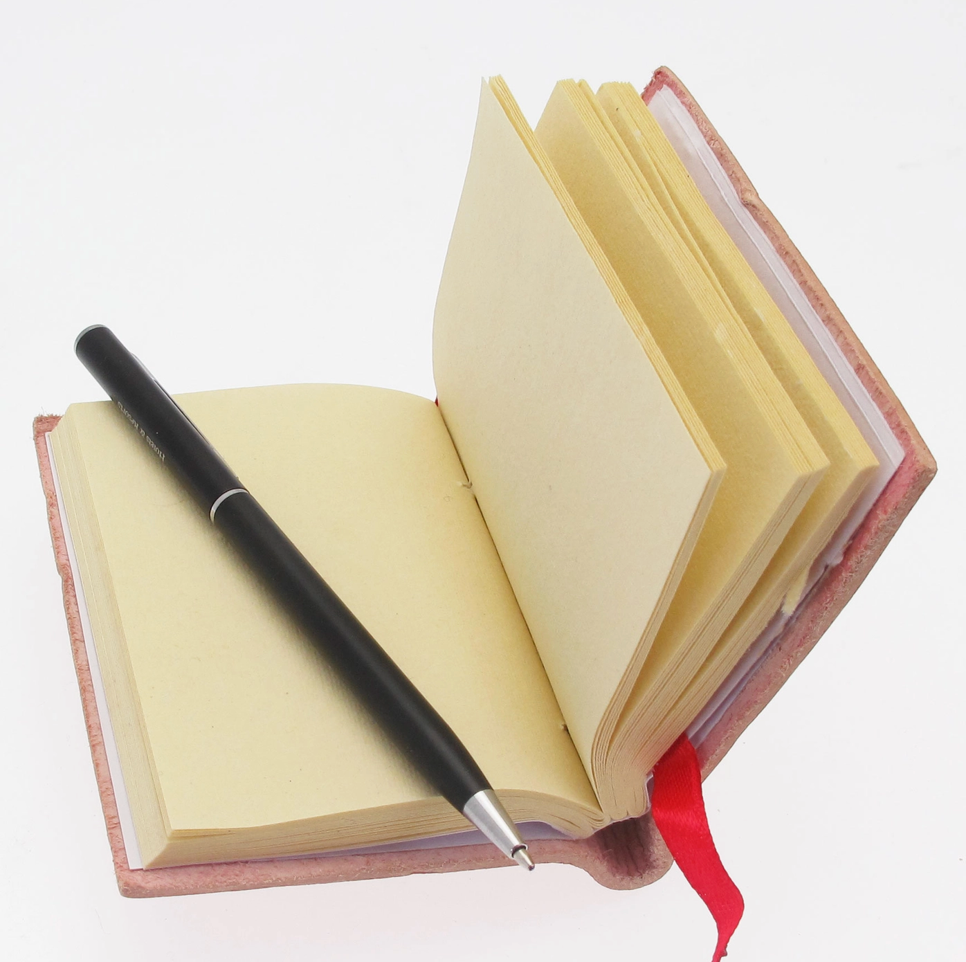 Mini Embossed Leather Notebook