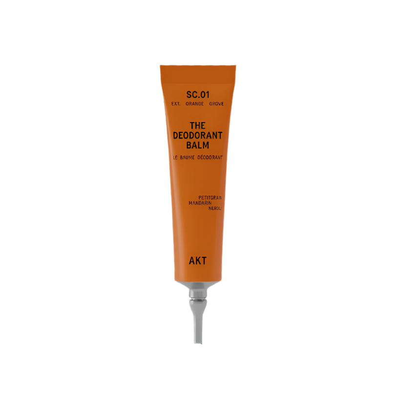 Orange deodorant balm with minimalist tube 'SC.01 The Deodorant Balm'