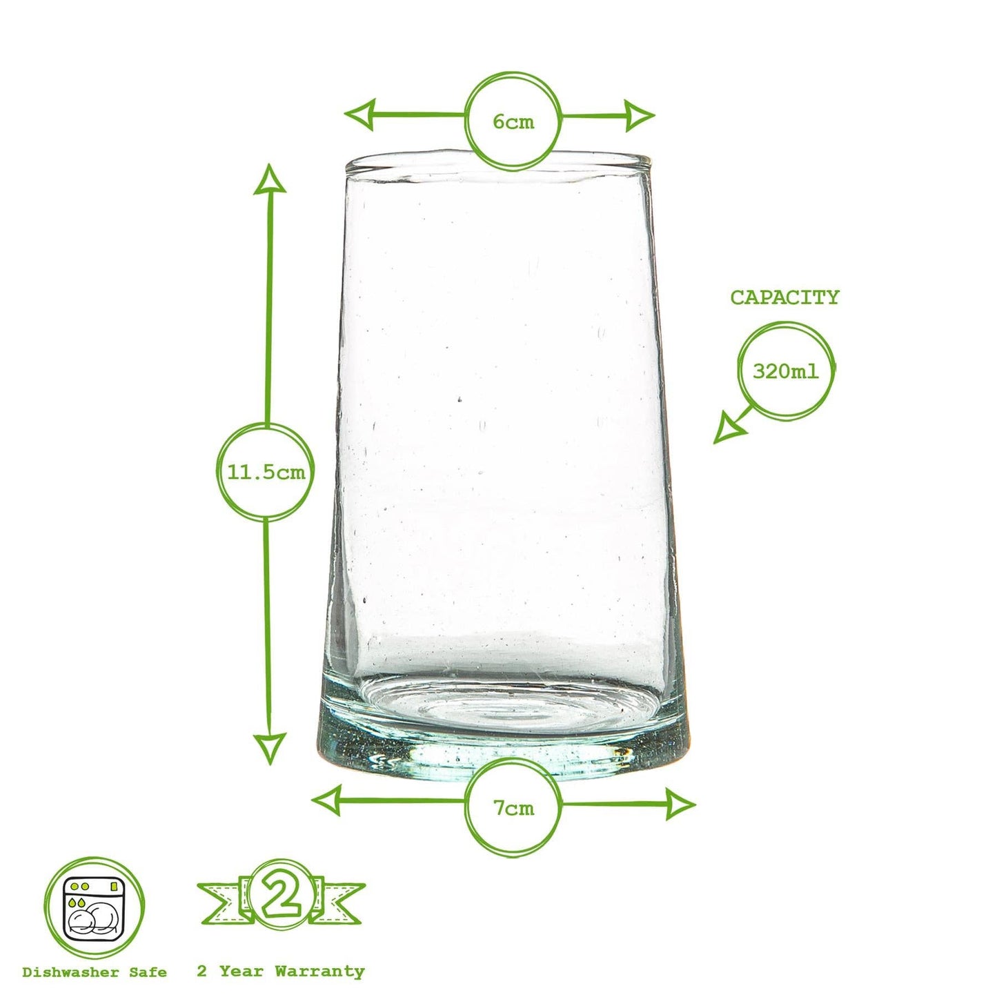 glass dimensions