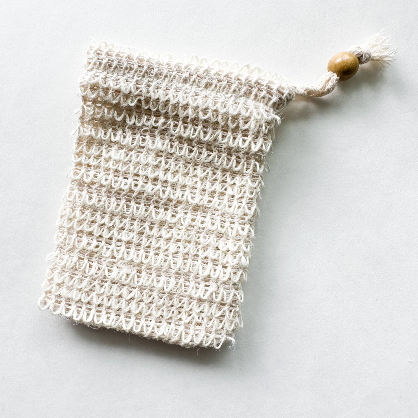 Textured weave detail of sisal fibre up close