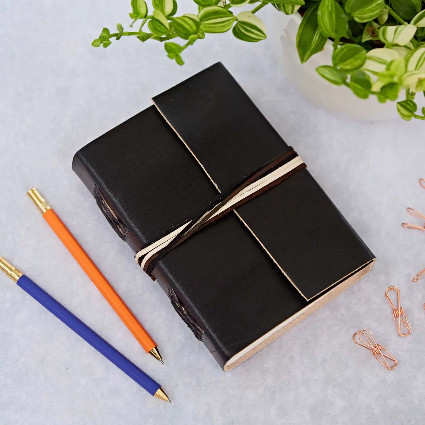 Leather & Eco Khadda Paper Journal/Notebook (Choice of Colours)
