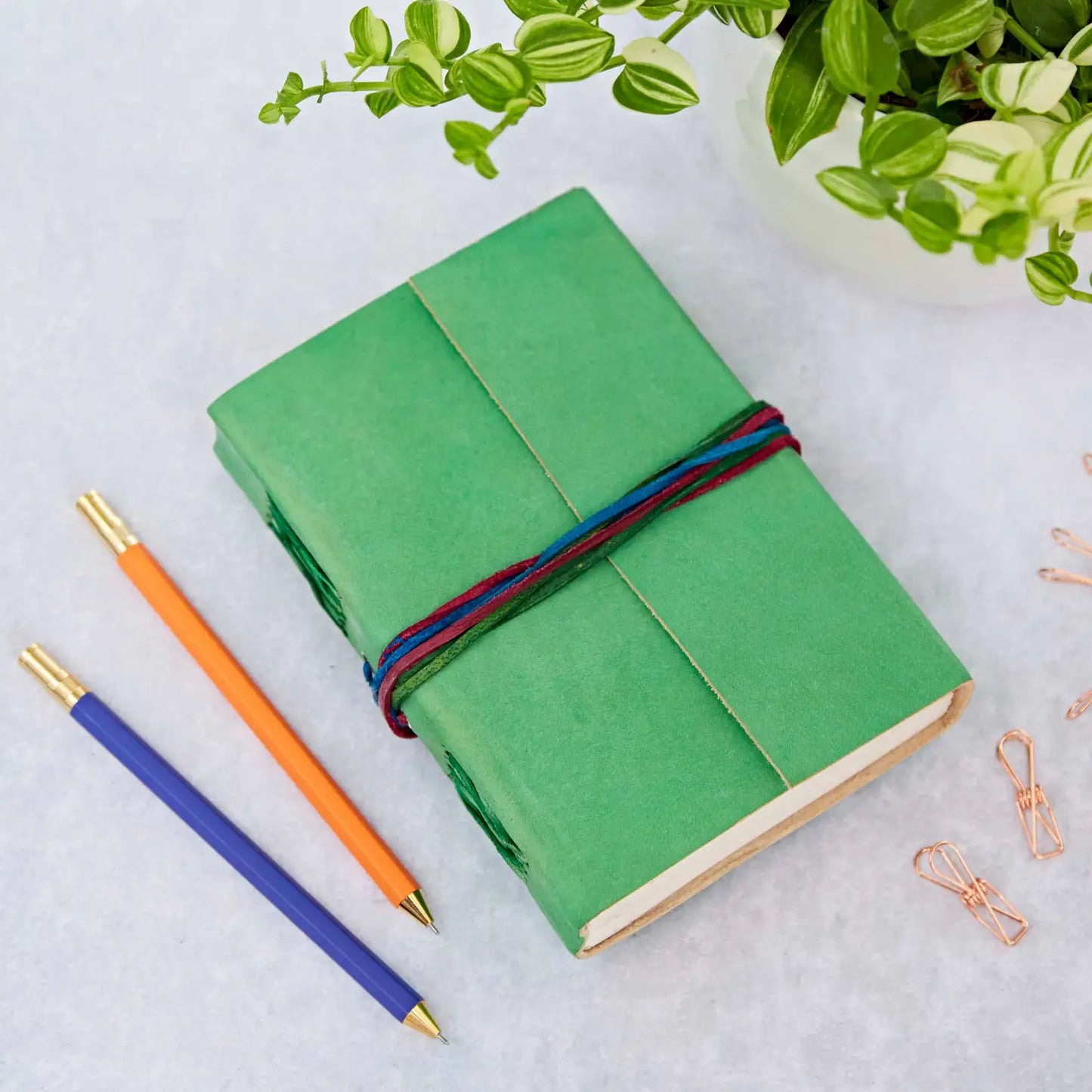 Leather & Eco Khadda Paper Journal/Notebook (Choice of Colours)