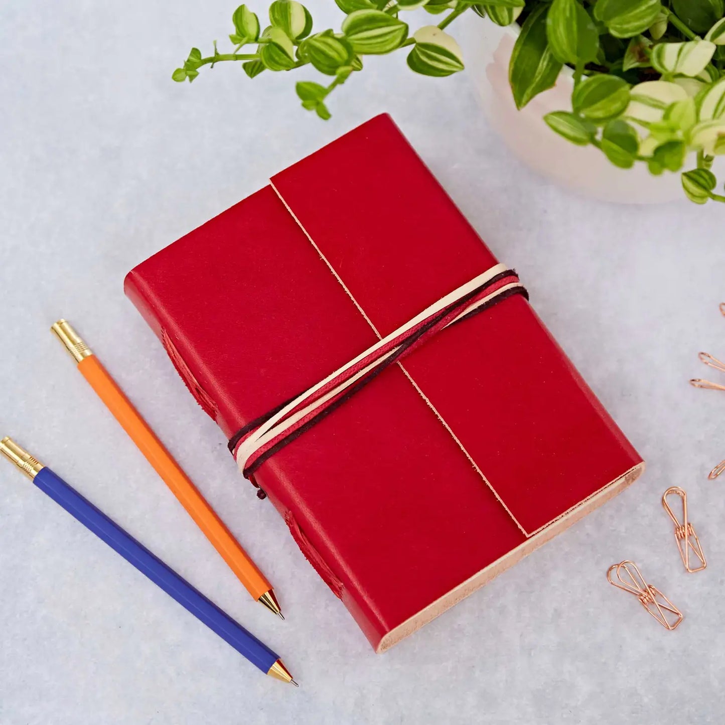 Leather & Eco Khadda Paper Journal/Notebook (Choice of Colours)