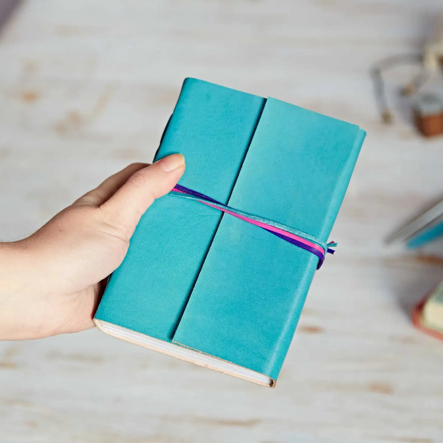 Leather & Eco Khadda Paper Journal/Notebook (Choice of Colours)
