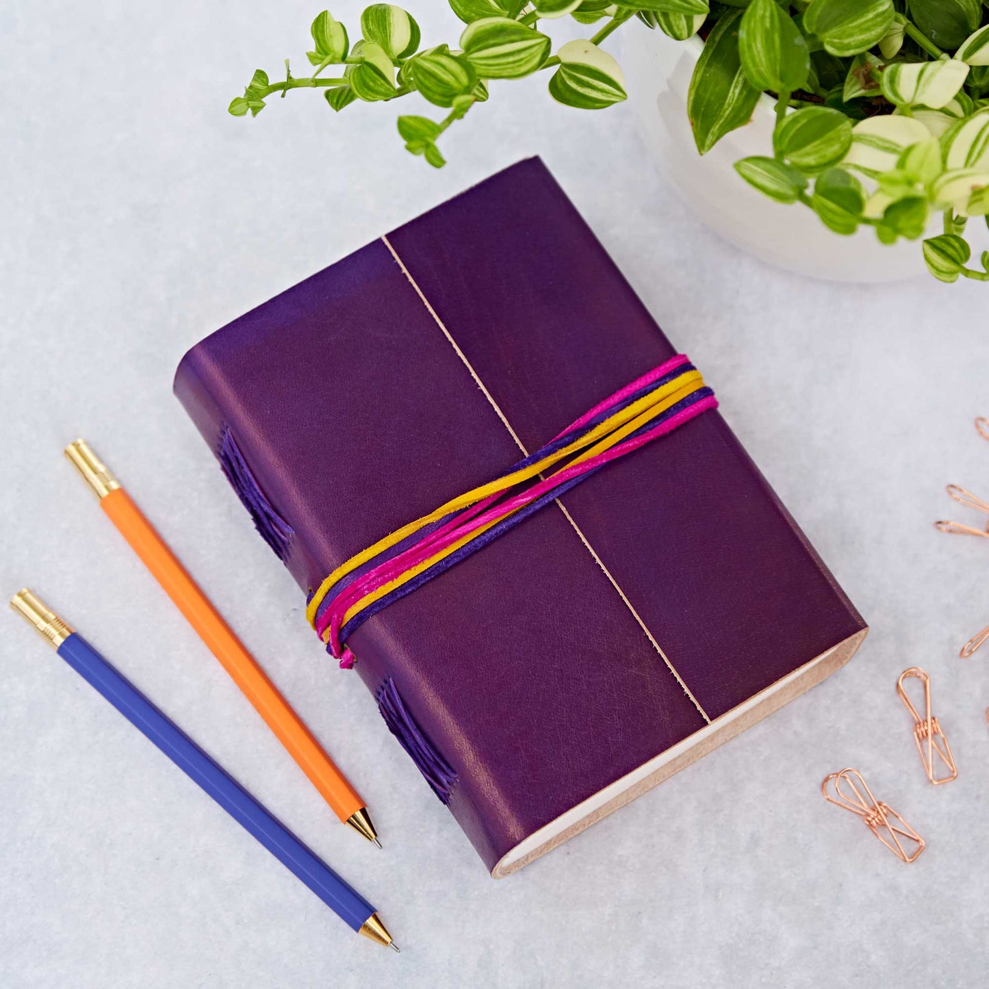 Leather & Eco Khadda Paper Journal/Notebook (Choice of Colours)