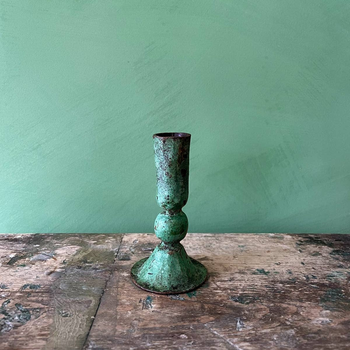 Verdigris Medium Candlestick