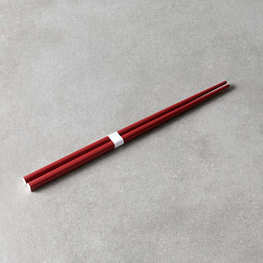 Dark Red & White Chopsticks