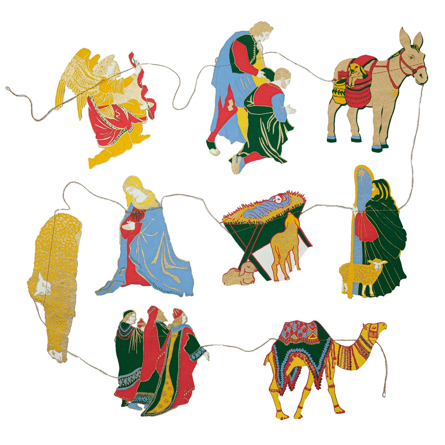 East End Press - Nativity Sewn Garland