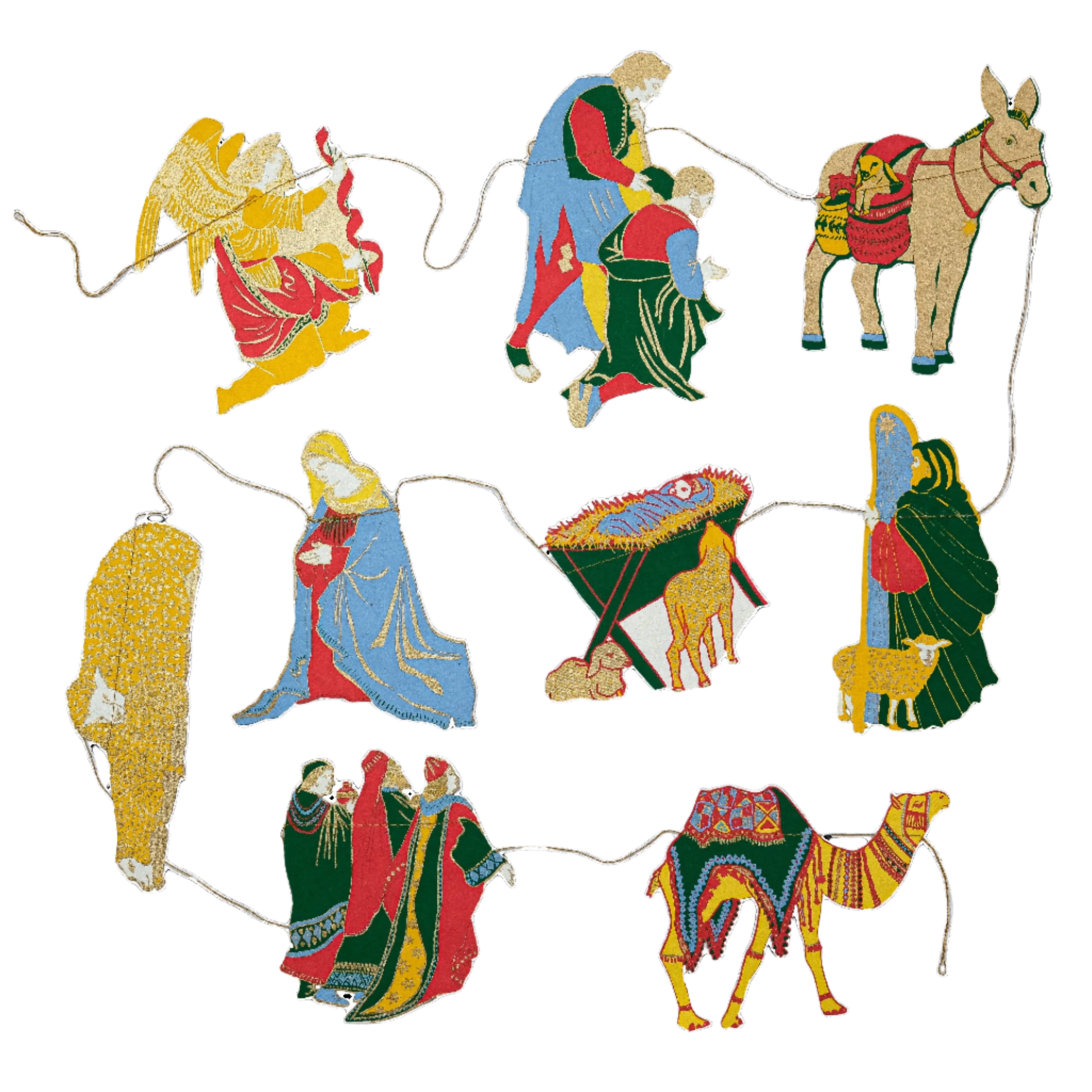 Nativity Christmas Decoration Garland