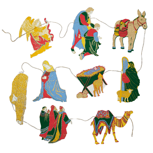 East End Press - Nativity Sewn Garland