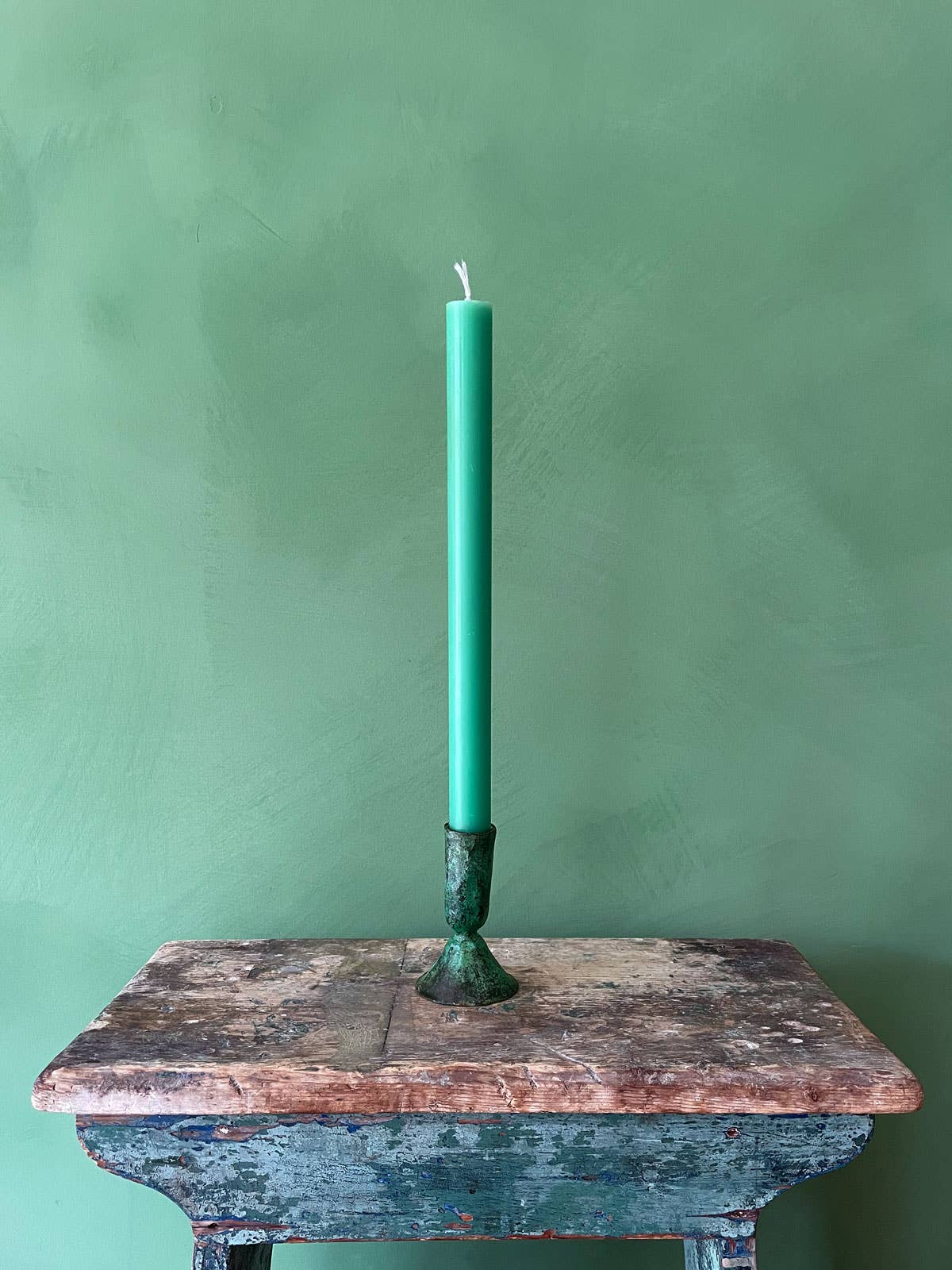 Verdigris Small Candlestick