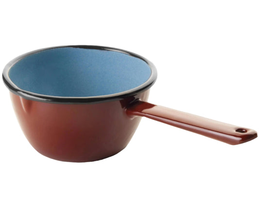 Brown Enamel Saucepan