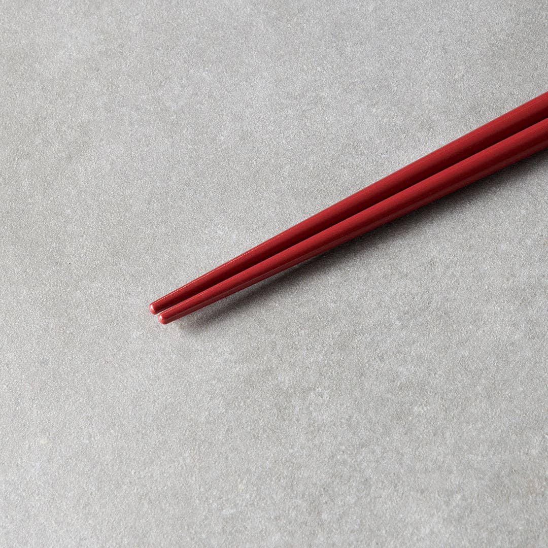 Dark Red & White Chopsticks