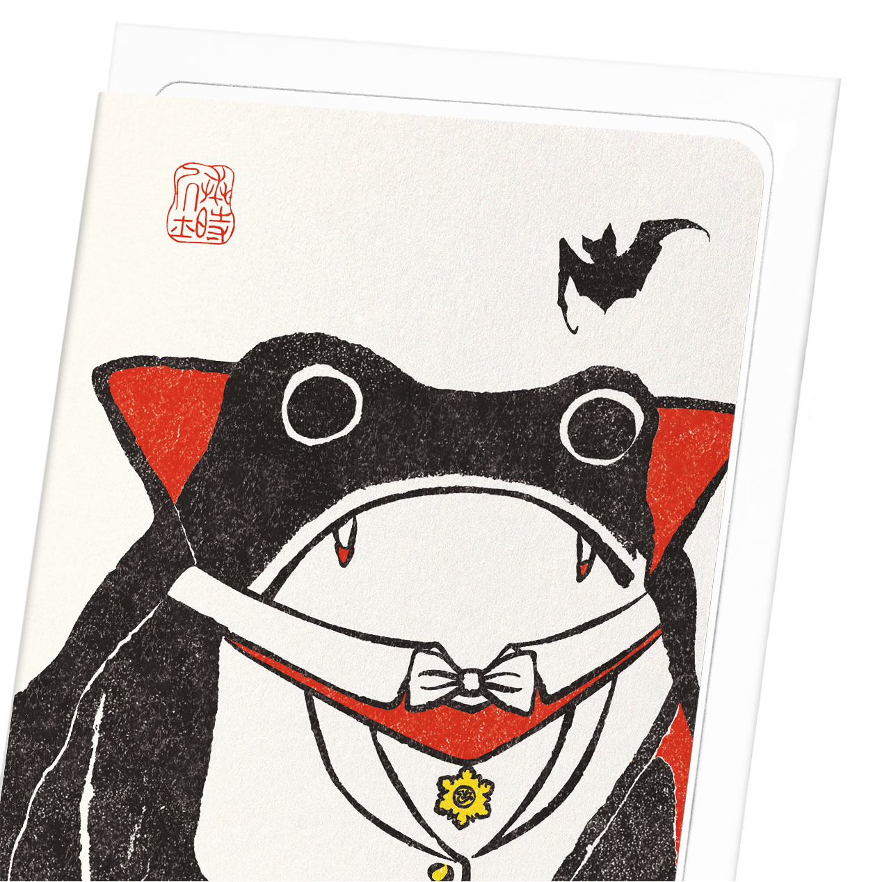 Dracula Ezen Frog Greetings Card