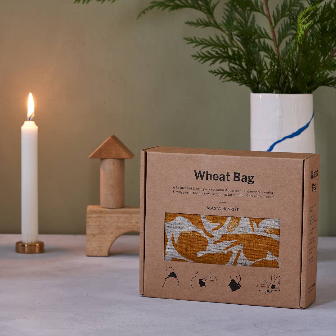 Wheat Bag - Herringbone Linen