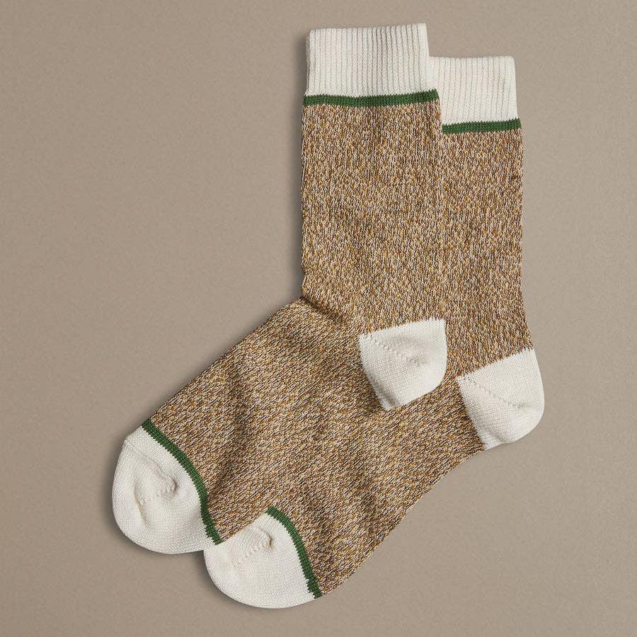 Beige wool socks