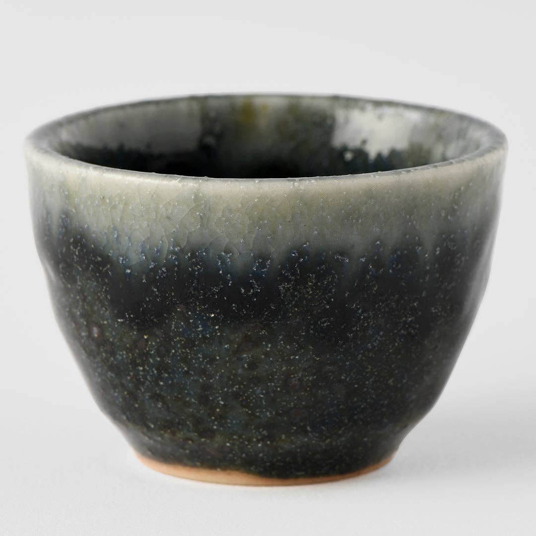 Dark Glaze Japanese Sake Cup