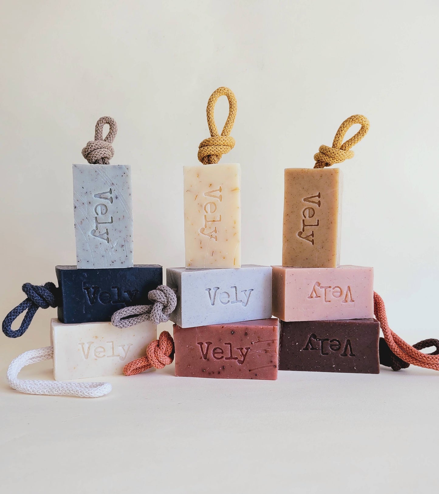 Natural Handmade Soap On A Rope "COCO"