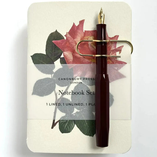 Canonbury Press Garden Roses Notebook Set