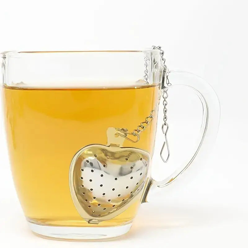 Heart-Shaped Stainless Steel Tea Strainer Infuser for Loose Leaf Teas