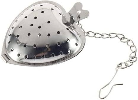 Heart-Shaped Stainless Steel Tea Strainer Infuser for Loose Leaf Teas