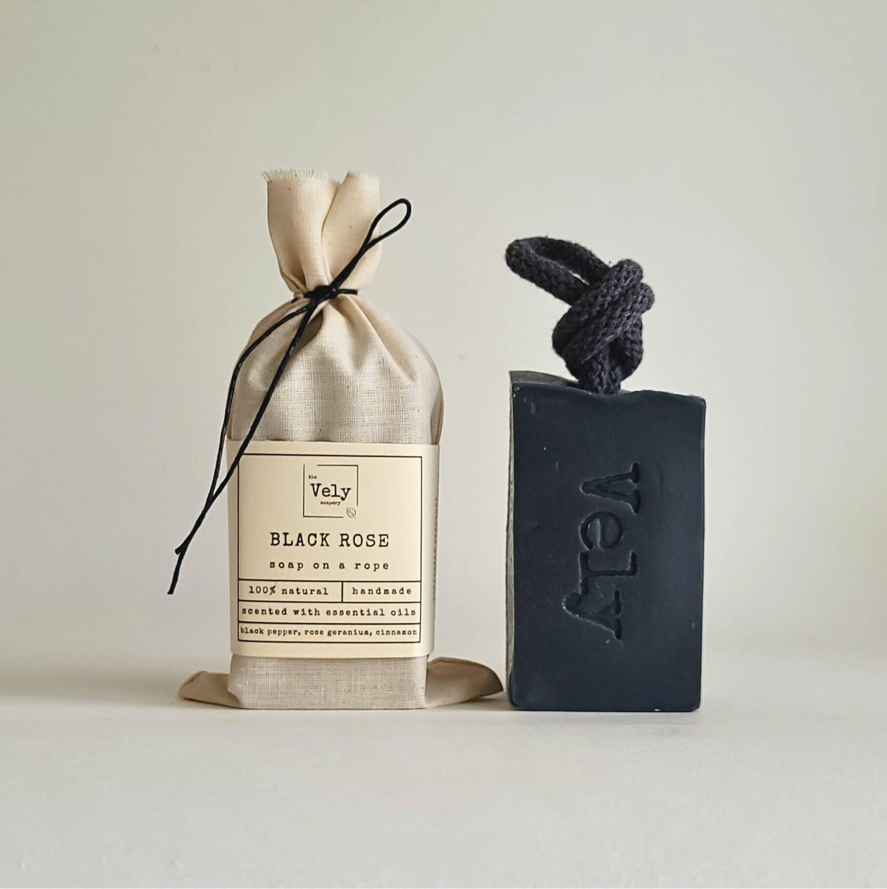 Black Soap on a Rope