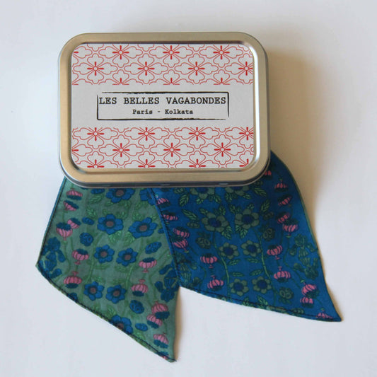 Windsor Blue Headband - 100% Silk