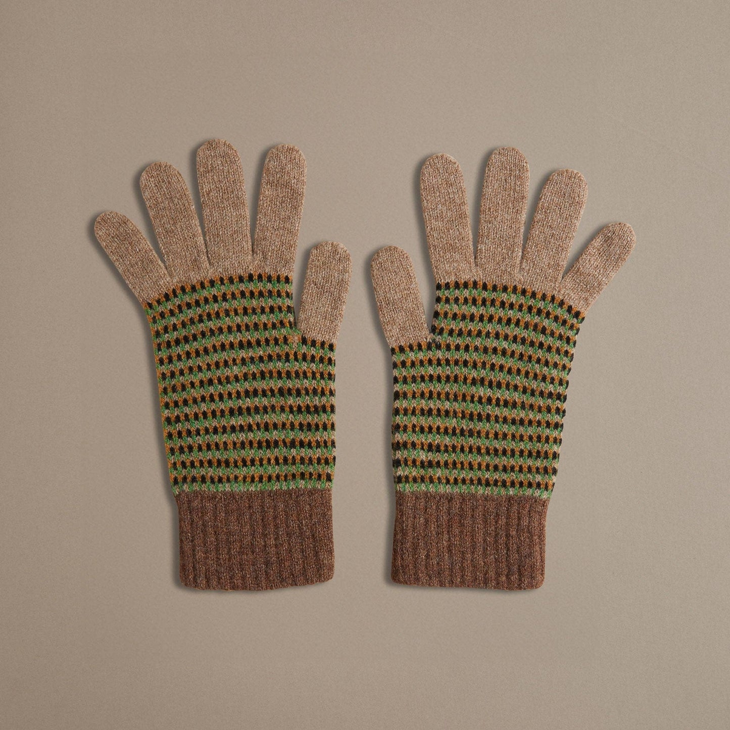 Sand & Hazelnut Marl Gloves