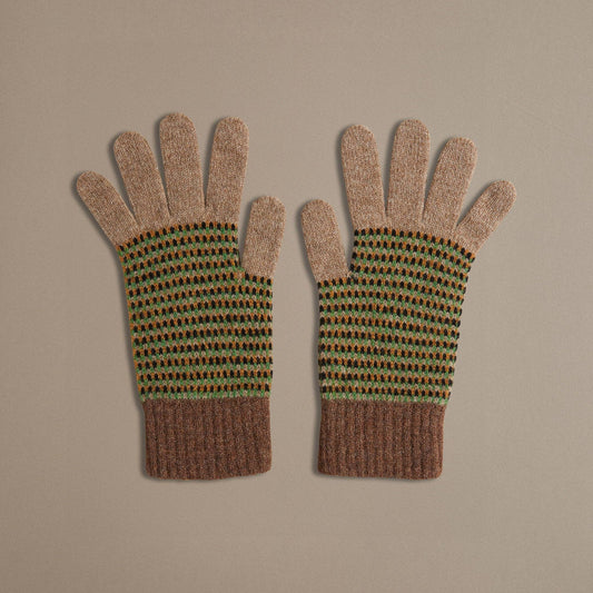 Sand & Hazelnut Marl Gloves