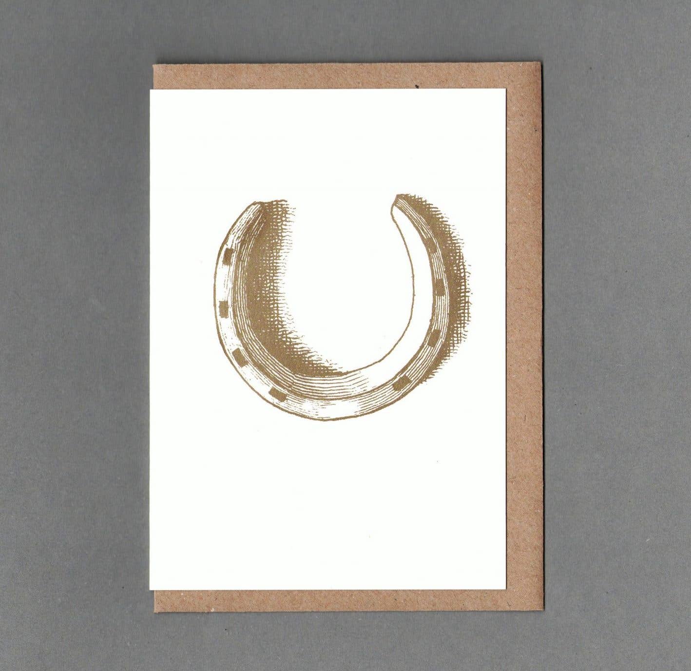 Horseshoe Print Card 
