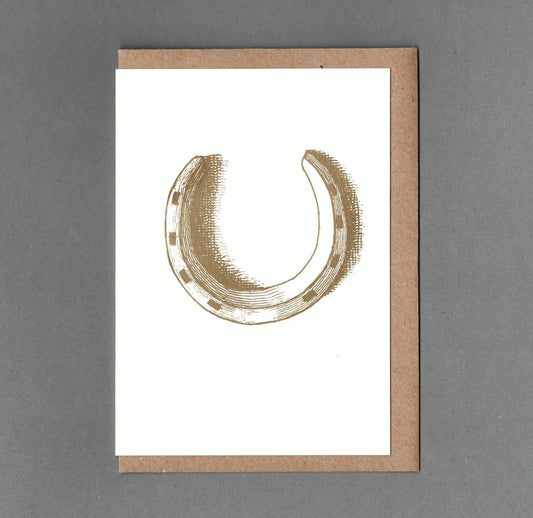 Horseshoe Print Card 