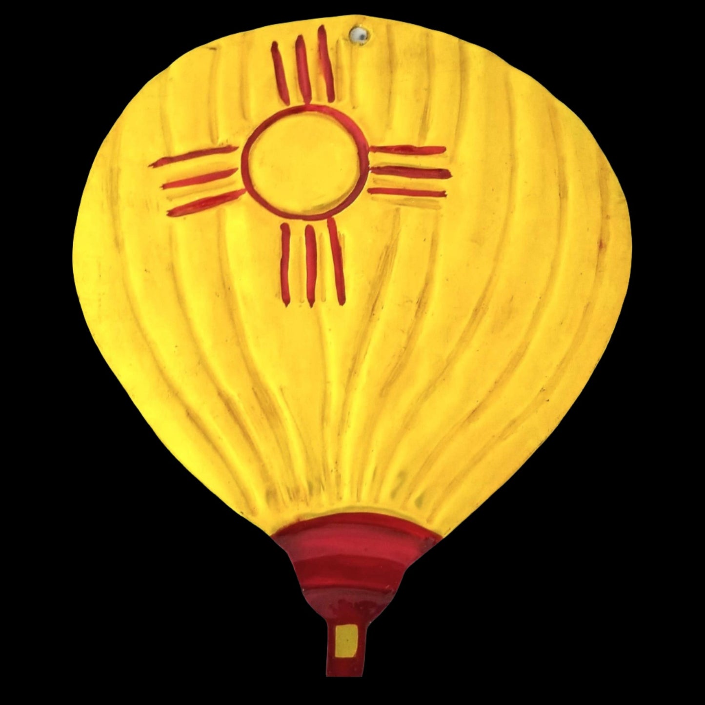 Mexican Tin Milagros - Zia Hot Air Balloon