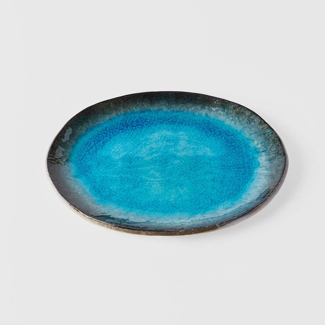 Sky Blue Japanese Serving Plate