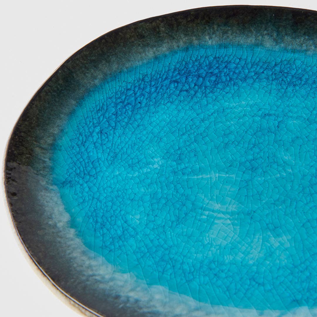 Sky Blue Japanese Serving Plate