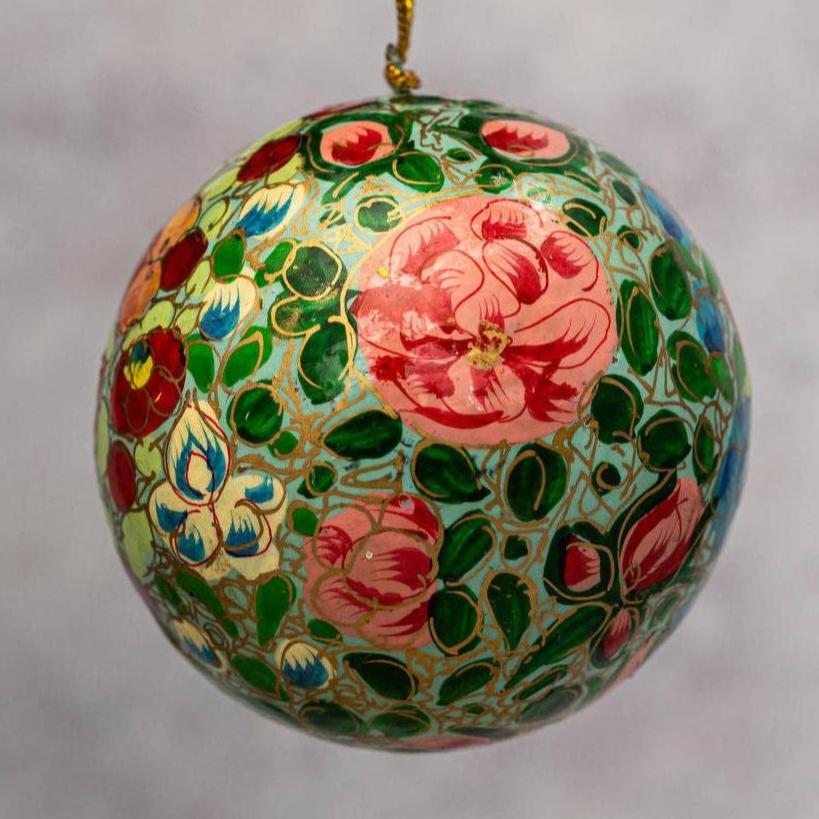 Green Kashmiri Christmas Bauble