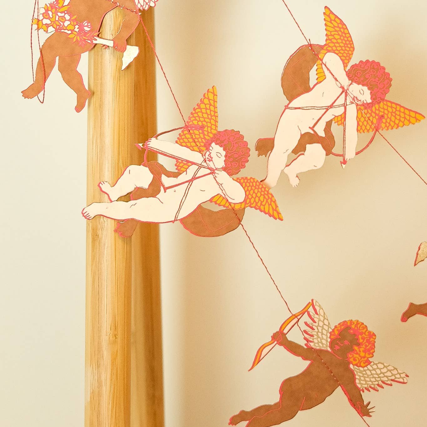 cupid paper garland