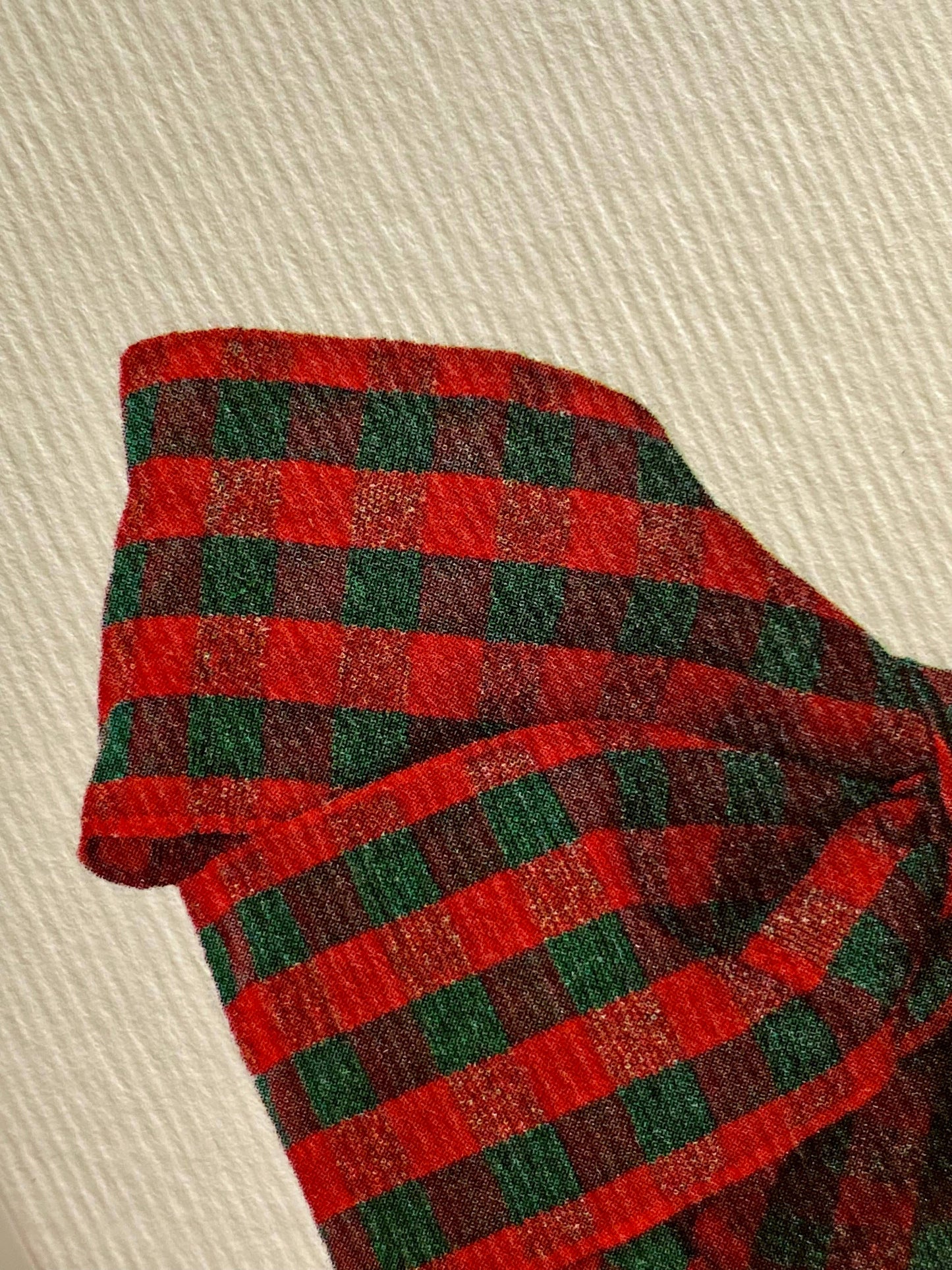 Tartan Bow Greeting Card