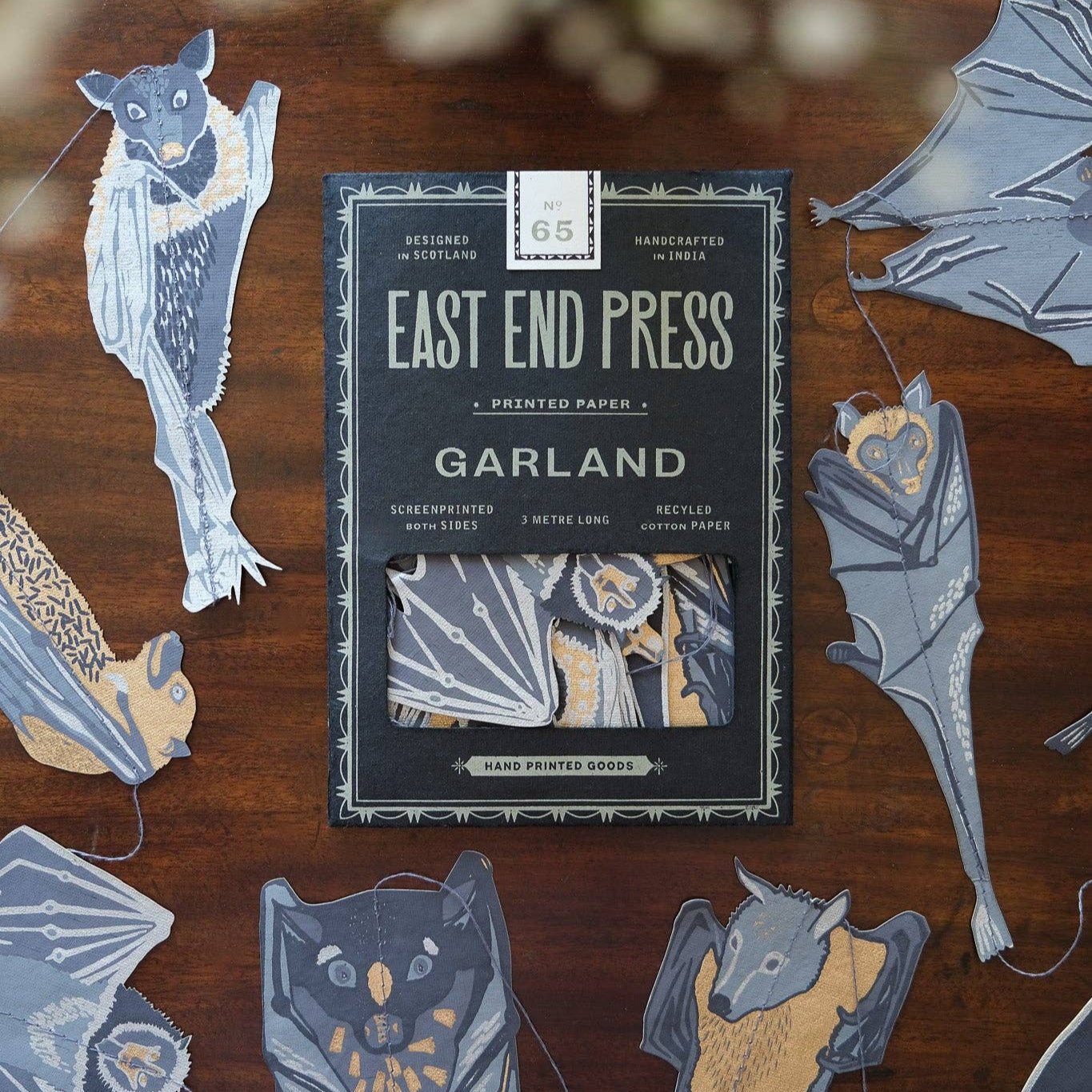 East End Press - Bats Halloween Garland