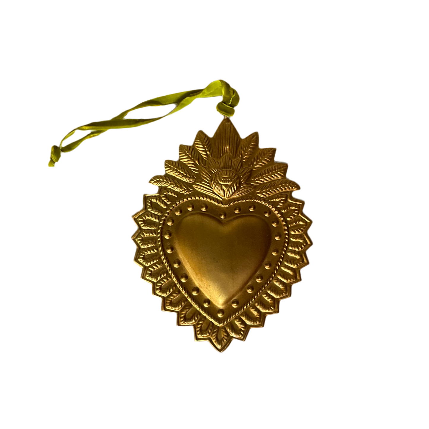 Sacred Heart Milagros Tin Hanging Ornament