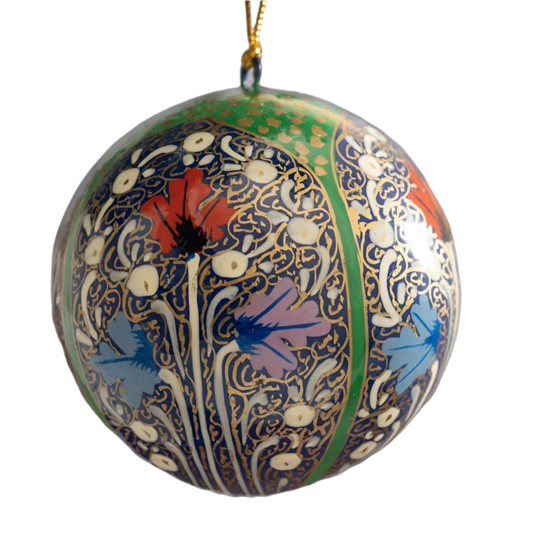 Green Trellis Christmas Bauble Decoration