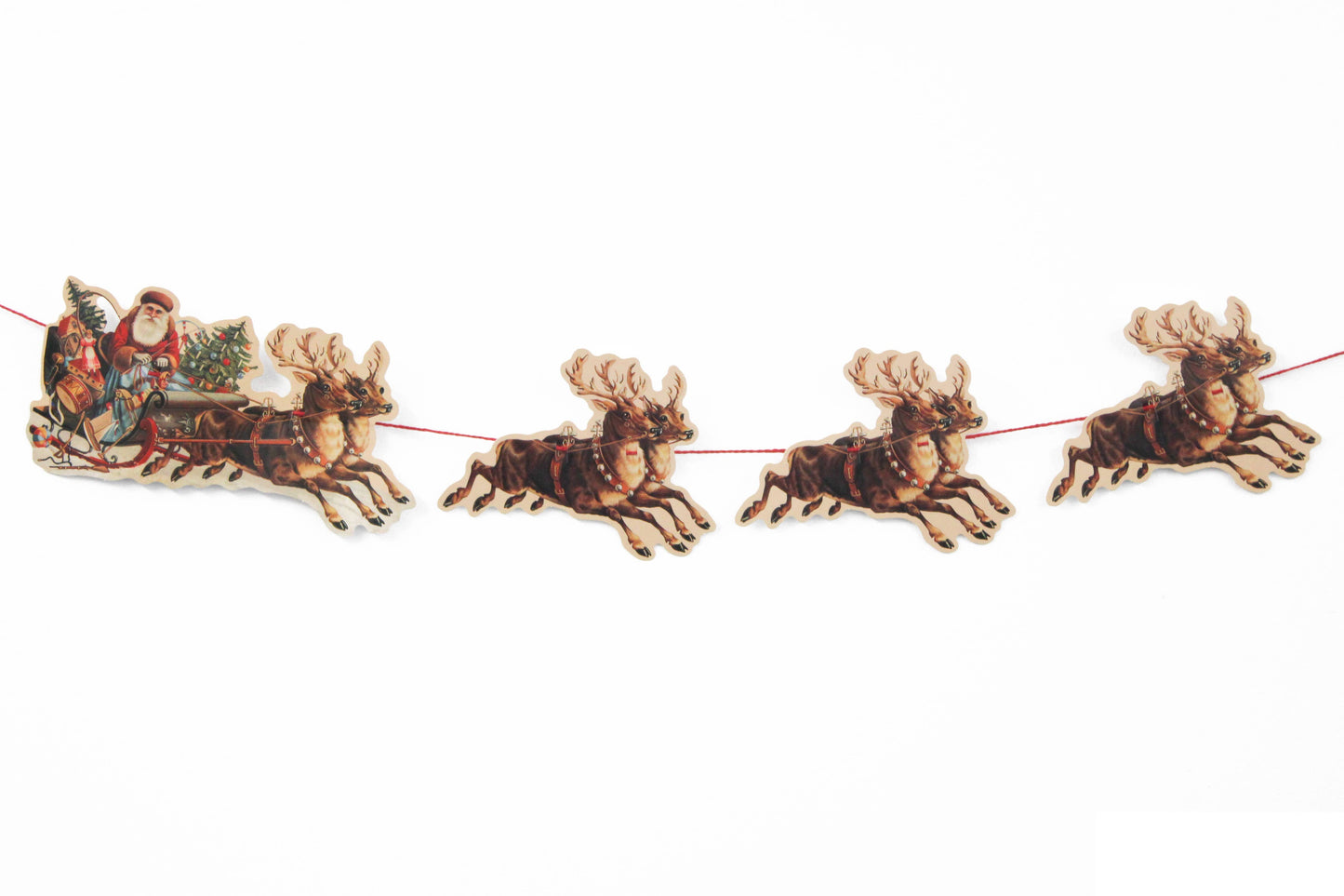 SANTA SLEIGH GARLAND